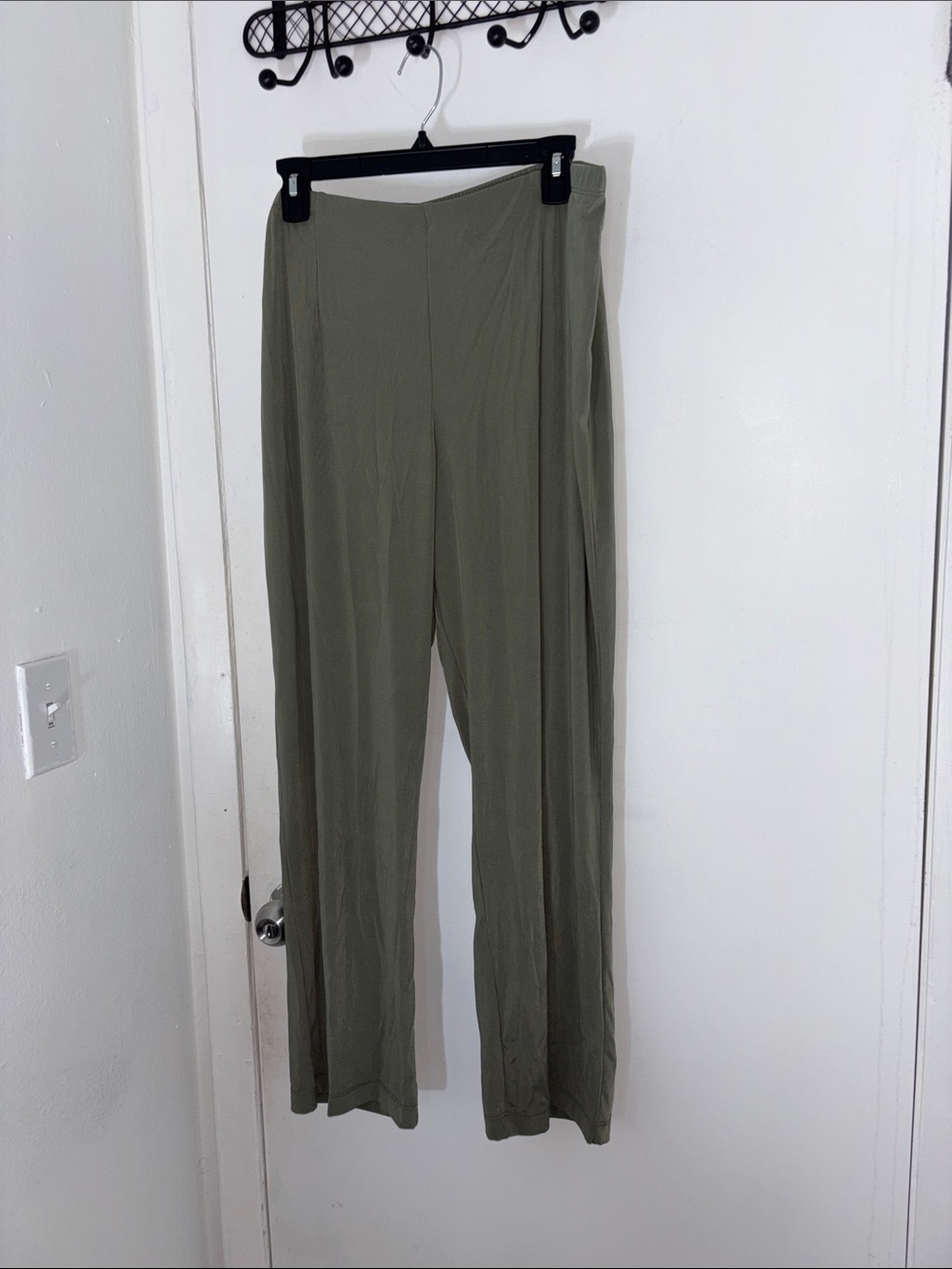 Chico's Olive Wide-Leg Pull-On Pants